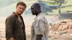 LEONARDO DiCAPRIO stars as Danny Archer and DJIMON HOUNSOU stars as Solomon Vandy in Warner Bros. Pictures' and Virtual Studios' action drama "Blood Diamond," distributed by Warner Bros. Pictures. PHOTOGRAPHS TO BE USED SOLELY FOR ADVERTISING, PROMOTION, PUBLICITY OR REVIEWS OF THIS SPECIFIC MOTION PICTURE AND TO REMAIN THE PROPERTY OF THE STUDIO. NOT FOR SALE OR REDISTRIBUTION.